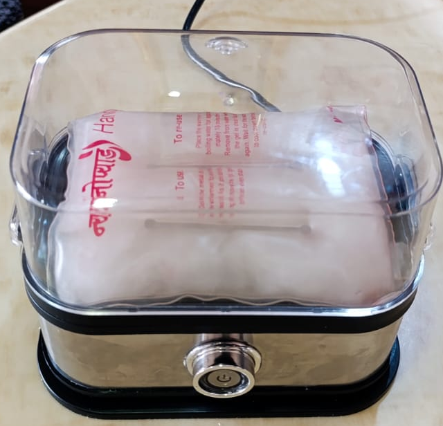 Egg boiler used to recharge Nyanopad
